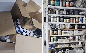 "התרופות לחצבת" שאותרו בדירת החשוד מבני ברק