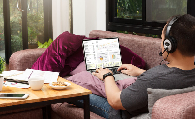 עבודה מהבית (צילום: 123rf)