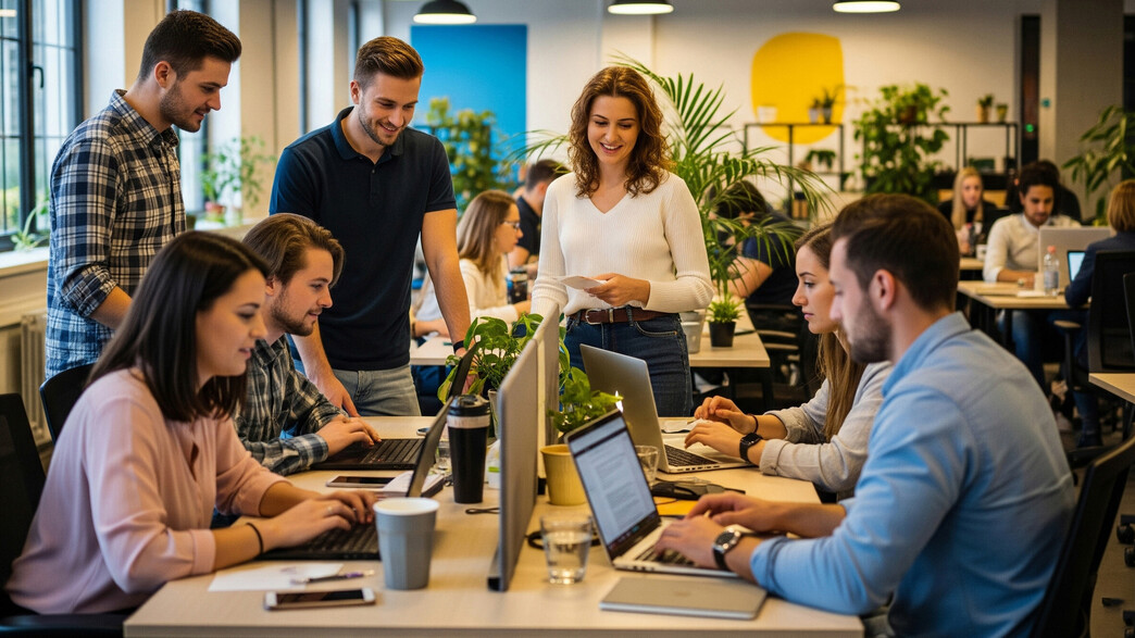 עובדים במשרד עובדים במשרד