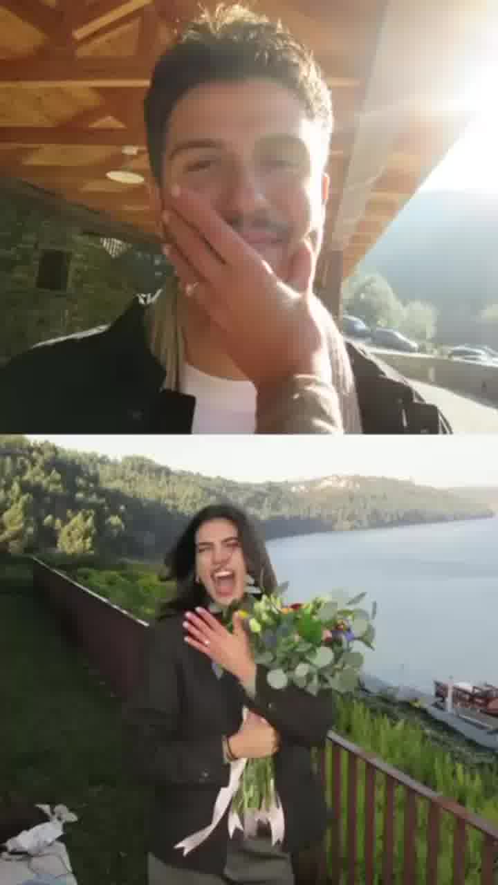 סאן מזרחי משתפת תמונות מהצעת הנישואים שקיבלה מבן זוגה שחק בציר בפורטוגל
