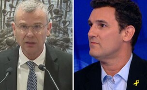 איתן גינזבורג, יריב לוין (צילום: מתוך "אברי ושרקי", קשת 12 | לע"מ)