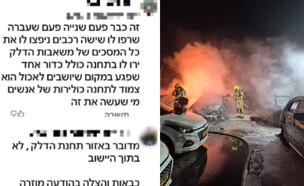ההצתות בלהבים (צילום: דוברות כבאות והצלה)