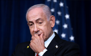 ראש הממשלה בנימין נתניהו בהצהרה במאר א לאגו (צילום: Joe Raedle, getty images)