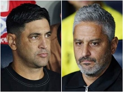 בחרו נכון? ברדה ויצחקי (אלן שיבר ודני מרון) (צילום: ספורט 5)