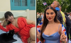 גרוק מפשיט נשים ומלביש אותן בביקיני (צילום: twitter)