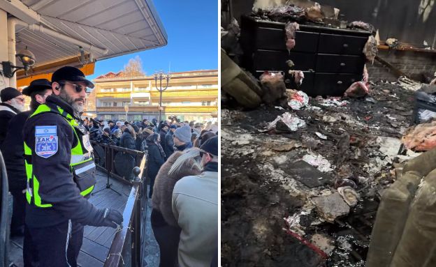 זירת האסון שווייץ משלחת זק"א (צילום: פרטי, לפי סעיף 27א' לחוק זכויות יוצרים)