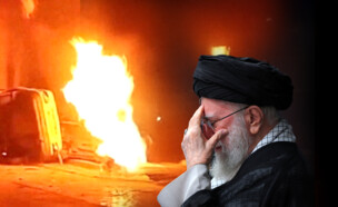 עלי ח'אמנאי, המחאות באיראן (צילום: Reuters)