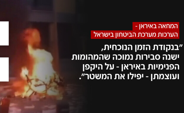 המחאה באיראן - הערכות מערכת הביטחון בישראל