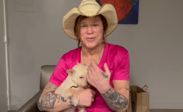 מיקי רורק (צילום: צילום מחשבון האינסטגרם של Mickey Rourke)