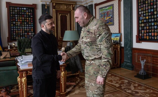 זלנסקי עם ראש ה-SBU המודח ואסיל מליוק זלנסקי עם ראש ה-SBU המודח ואסיל מליוק