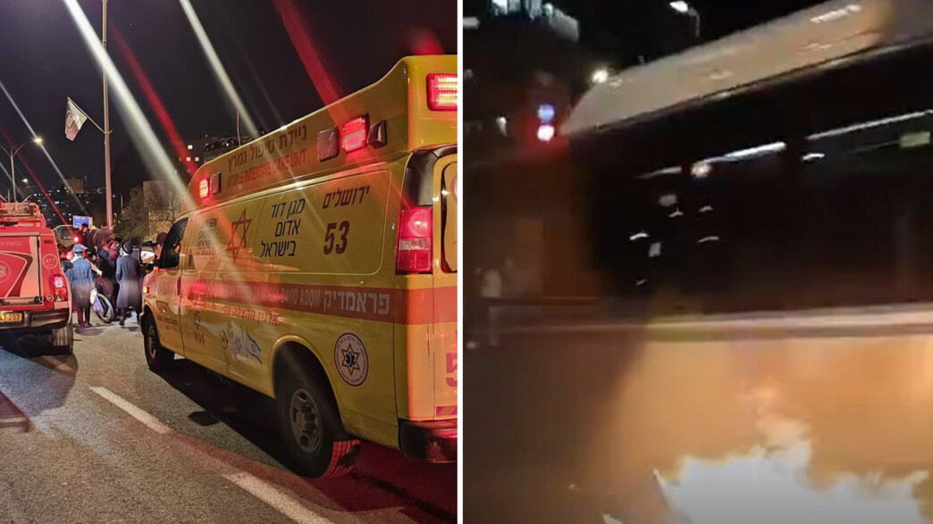 תיעוד: אוטובוס דורס מפגינים חרדים