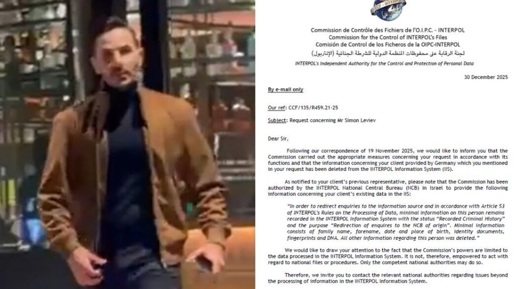 סיימון לבייב, המסמך שקיבל