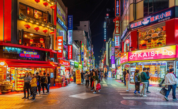 חנויות קוריאה הדרומית סיאול אנשים 