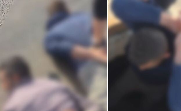 שני שב"חים הסתתרו בבור ביוב באתר בנייה בחדרה (צילום: דוברת המשטרה)