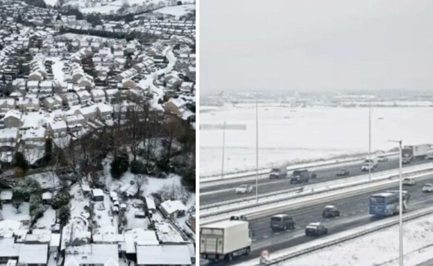 מזג אוויר חריג באירופה (צילום: צילום מסך)