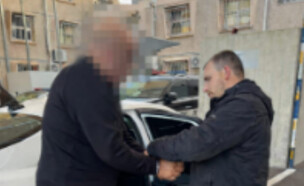 מעצר ראש ארגון הפשע (צילום: דוברות המשטרה)