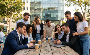 ישראלים מפוטרים מההיטק (צילום: AI)