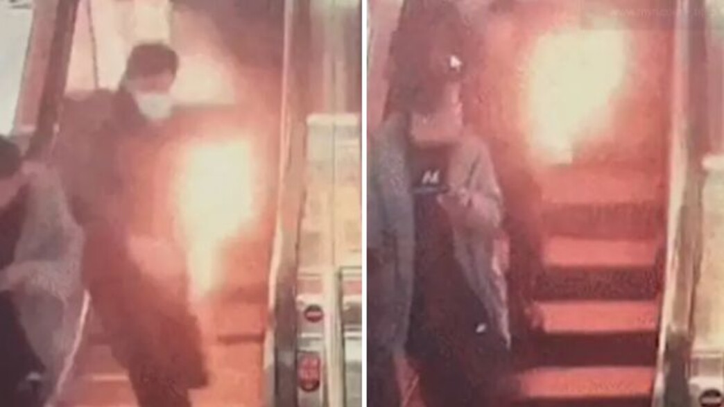 תיעוד התקלחות מטען נייד בכיס של נוסע ברכבת בסין