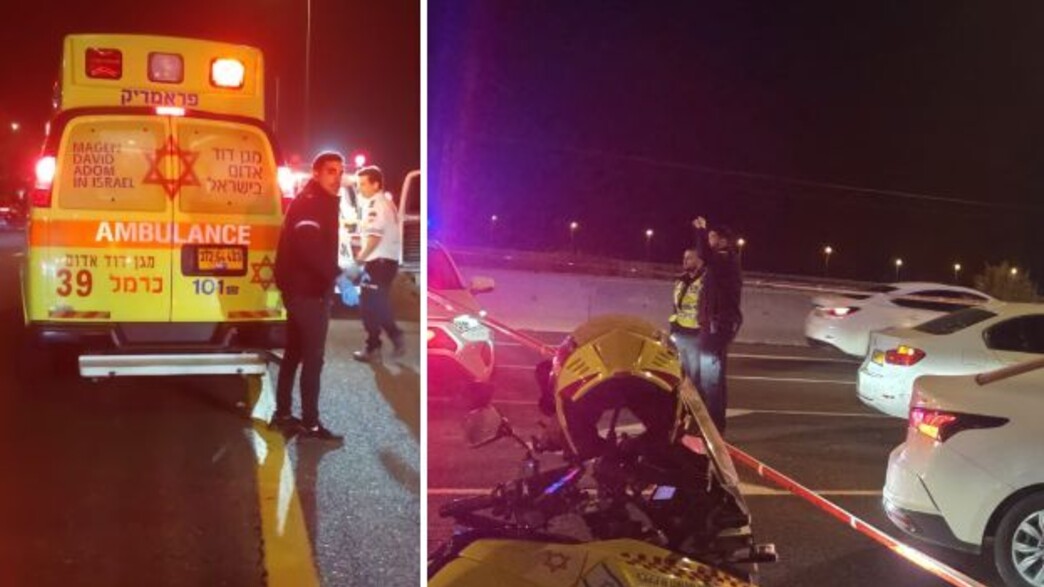 זירת האירוע בכביש 6