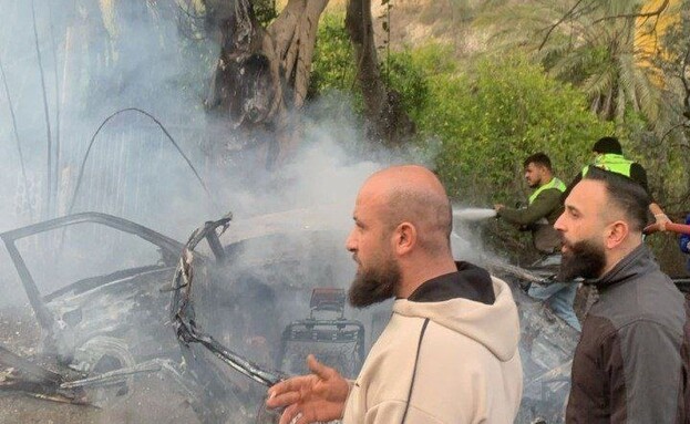 תיעוד מתקיפת צה"ל בדרום לבנון