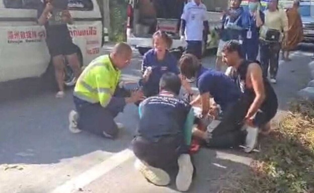 תאונת הדרכים הקשה בצ'אנג מיי (צילום: חדר המצב של פספורטכארד)