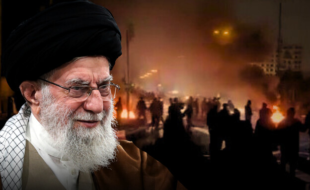 הפגנות נגד המשטר באיראן (עיבוד: AP)