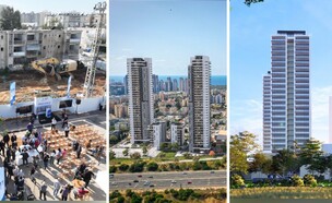 הריסה קרית נורדאו (הדמיה: שוורץ בסונסוף אדריכלים, סטודיו הקוביה, Skypro)