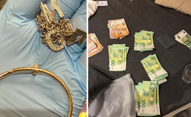 השלל שלקחו הפורצים מהבית בתל אביב