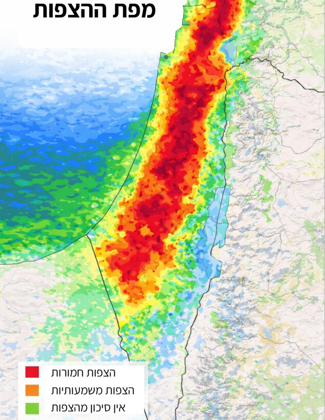 מפת הצפות חורף 2026