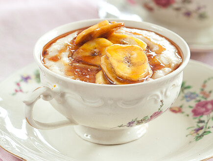 דייסת קוואקר עם בננות וקרמל (צילום: כפיר חרבי, דרך האוכל)