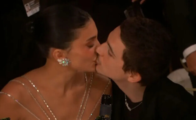 טימותי שאלאמה וקיילי ג'נר בגולדן (צילום: TMZ.com)