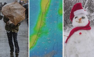 תחזית חורף (צילום: אייל מרגולין (פלאש 90) | Windy.com | חיים גולדברג (פלאש 90))