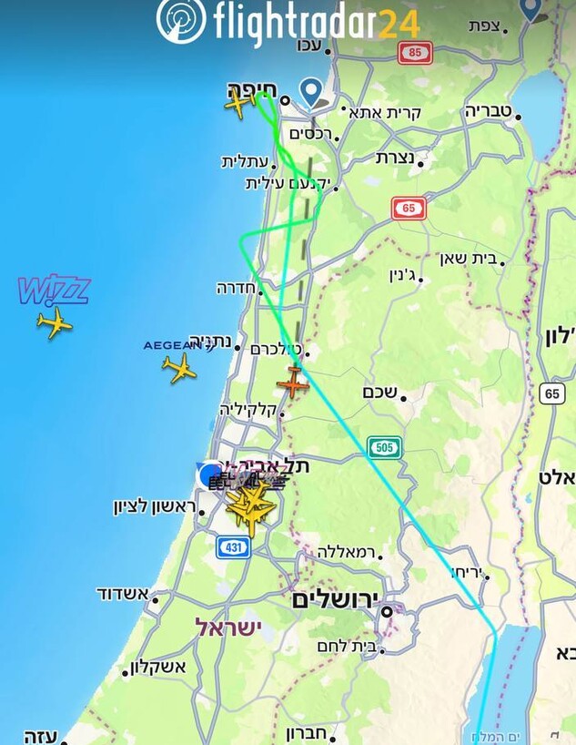 טיסה ששונתה מחיפה לנתב"ג טיסה ששונתה מחיפה לנתב"ג