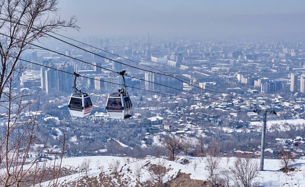 רכבל שלג אלמטי קזחסטן
