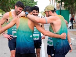 (יוסי סבג. בתמונה מימין לשמאל: אלדר פרדו, שליו בהלול , גיא יוסלזון (צילום: ספורט 5)