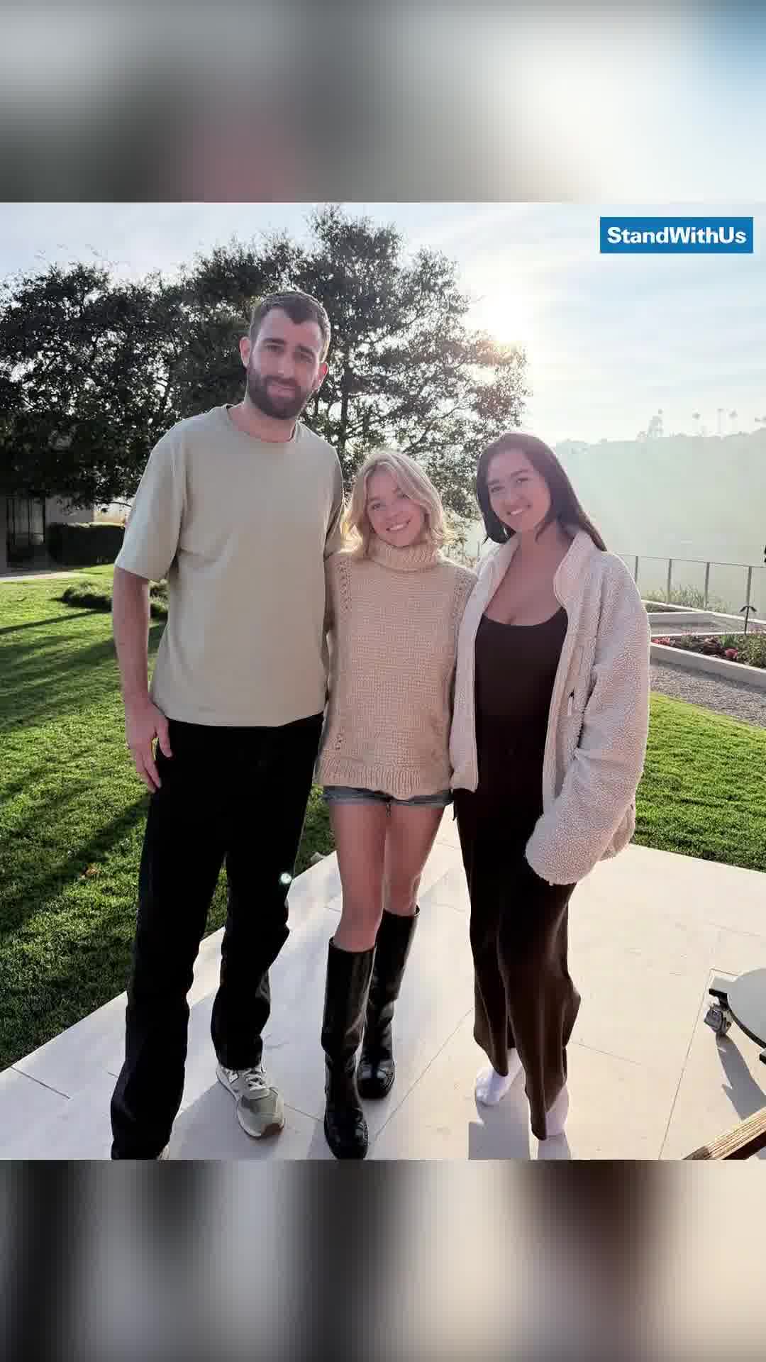 מפגש פסגה: השחקנית ההוליוודית סידני סוויני עם שורדי השבי נועה ארגמני ואבינתן אור