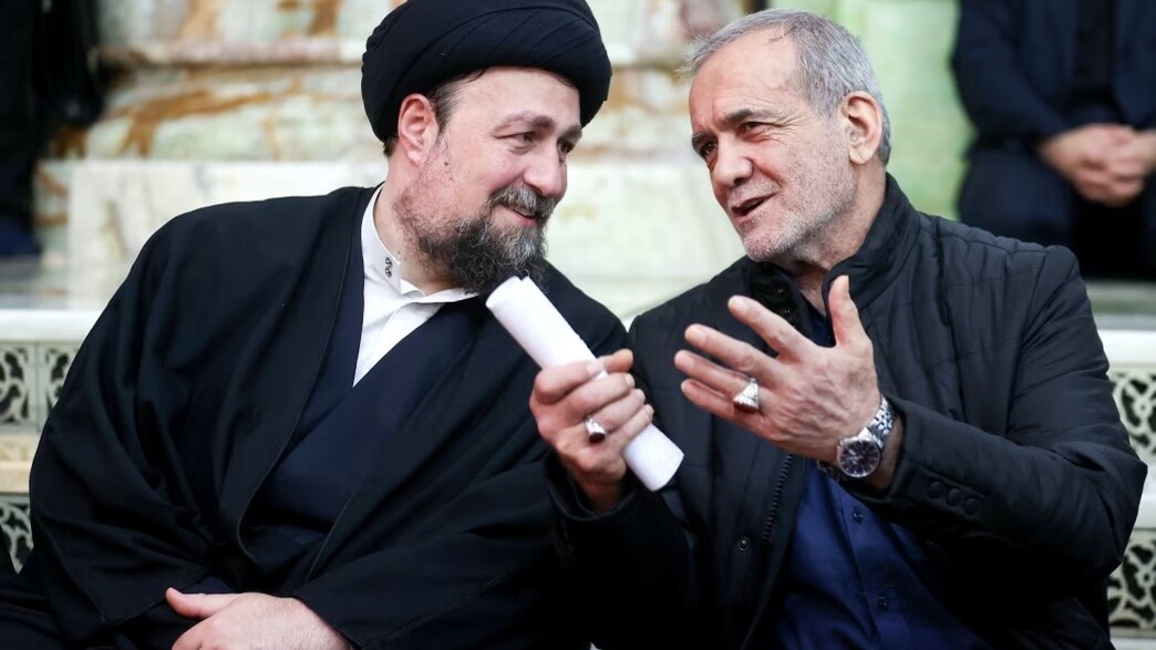 נשיא איראן פזשכיאן וחסן ח'ומייני