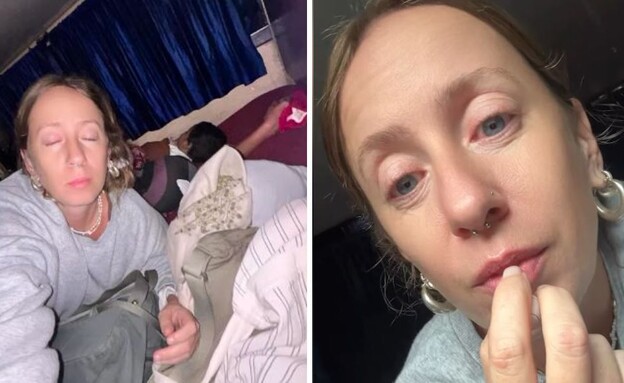 ולריה ברזין באוטובוס בהודו