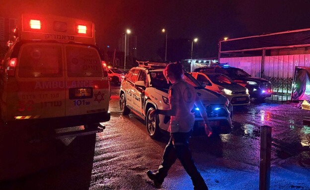 זירת אירוע הירי בחדרה זירת אירוע הירי בחדרה