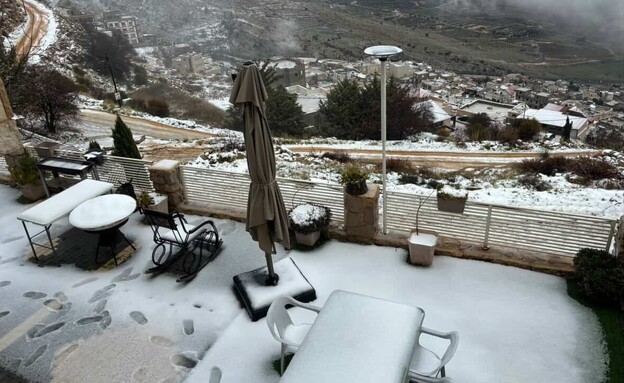 שלג במג'דל שמס