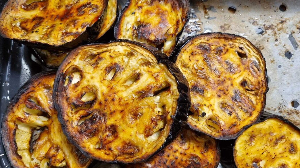 חצילים מטוגנים בנינג'ה - אייר פרייר