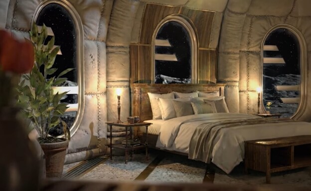 הדמיית המלון על הירח עבור תיירי החלל