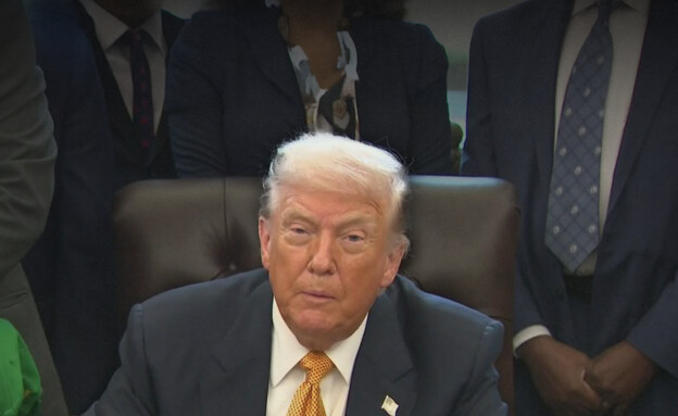 נשיא ארה"ב בהצהרה מהחדר הסגלגל (צילום: Reuters)