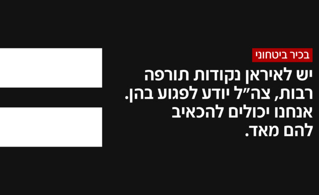 בכיר ביטחוני על איראן