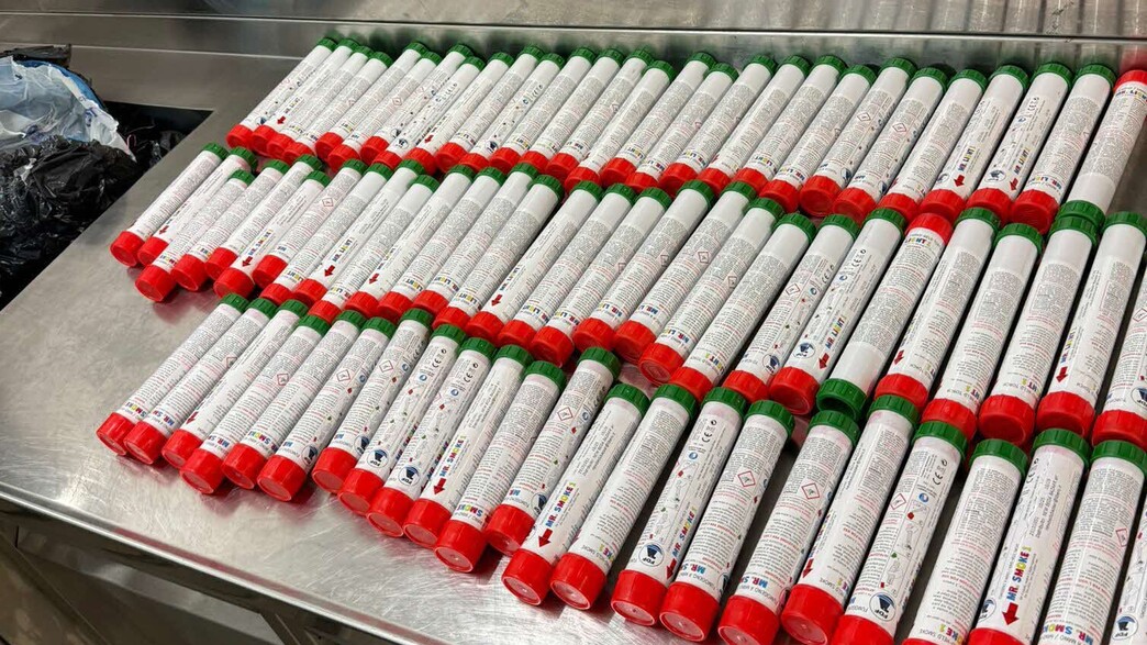 האבוקות שנתפסו בנתב"ג