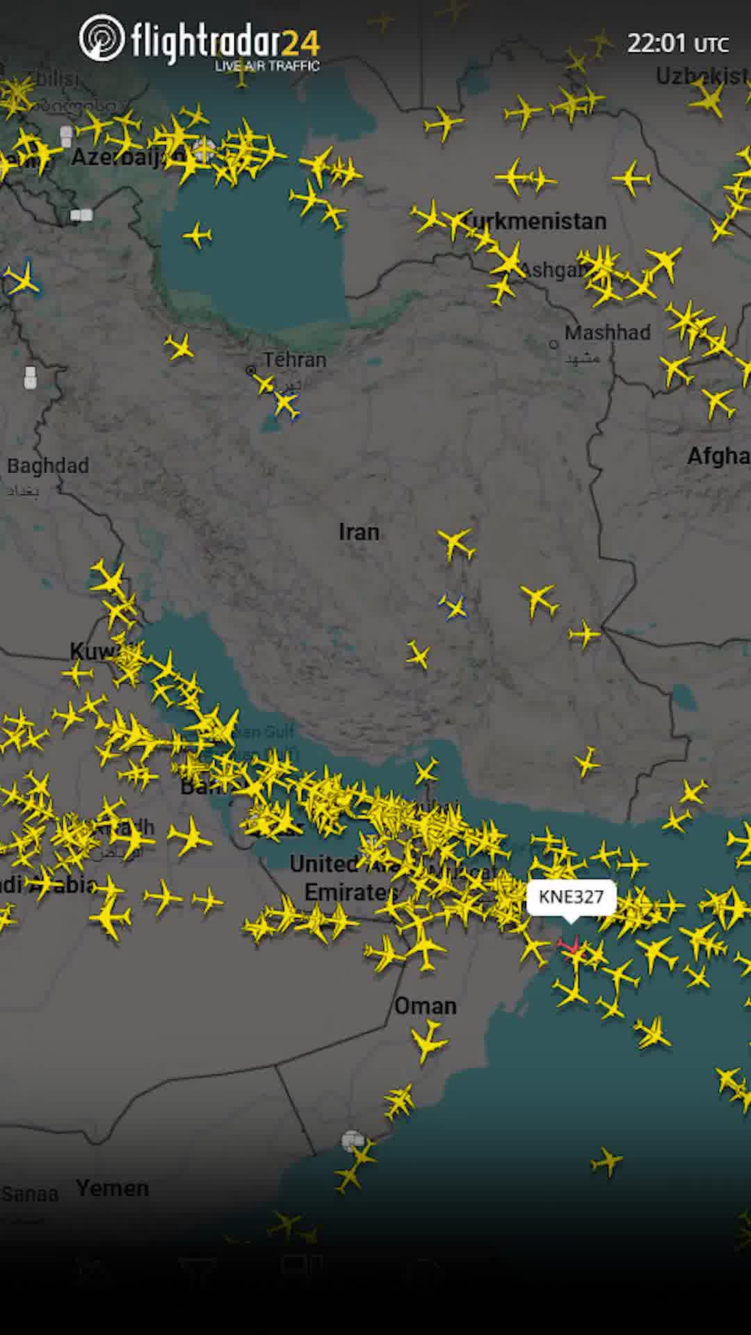  טיסות לא מקבלות אישור להיכנס לשטח האווירי של איראן, שמתרוקן מכלי טיס
