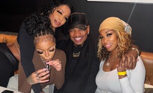 ני-יו ושלוש הנשים איתן הוא יוצא - אריאל, מונה וכריסטינה (צילום: 	Prince Williams, getty images)