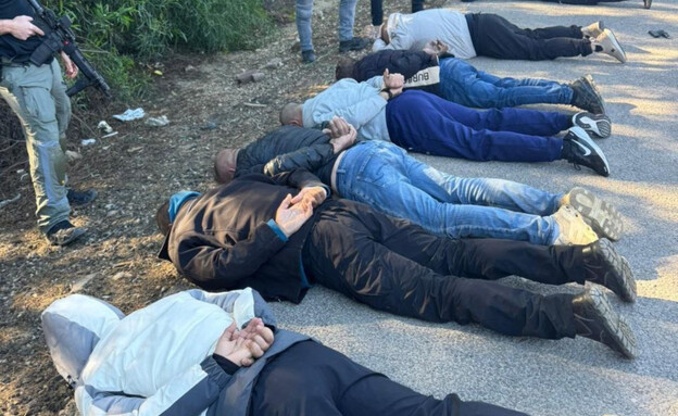 תיעוד מעצר שיירת מאבטחים של ראש ארגון הפשיעה חרירי