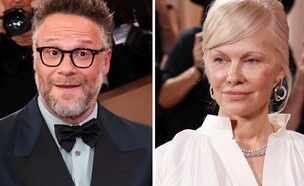 פמלה אנדרסון, סת' רוגן (צילום: Michael Tran / AFP ,Getty Images |  Amy Sussman/Getty Images)