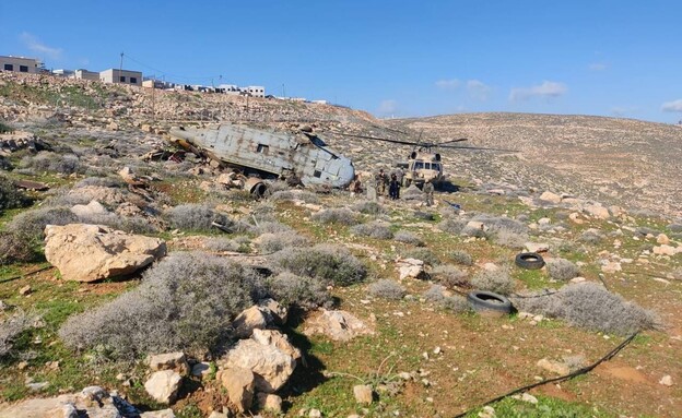 מסוק מרוסק באזור ירושלים